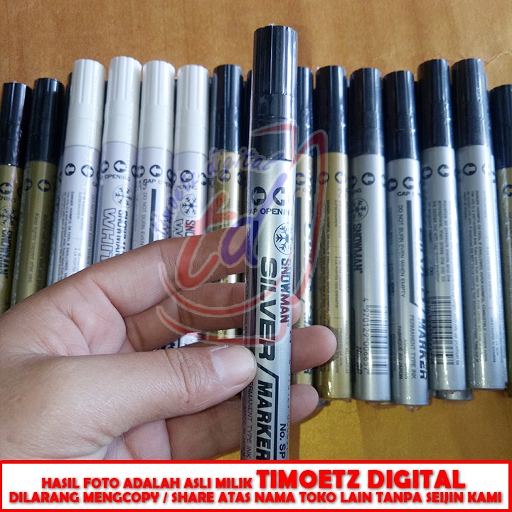 

Spidol Snowman Permanent Paint Marker Silver
