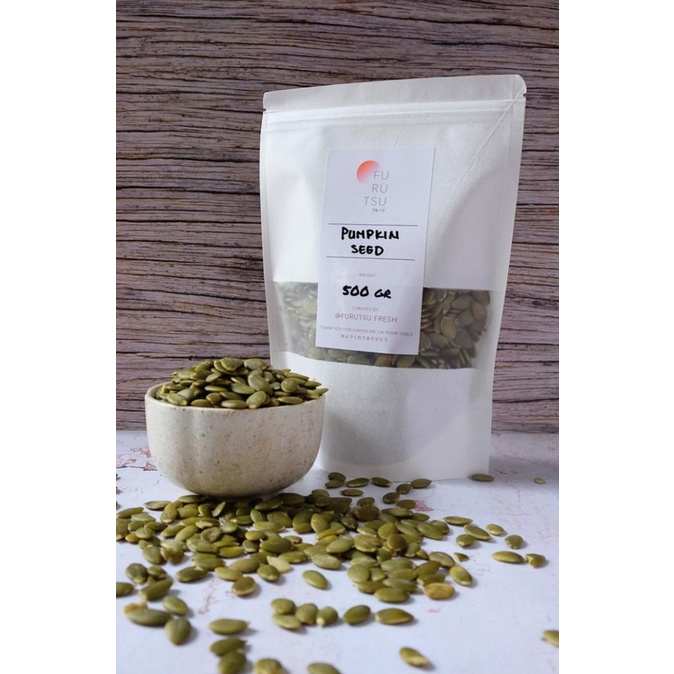 

Pumpkin Seed Premium / Kuaci Biji Labu / Pepita - Mentah 500 gr