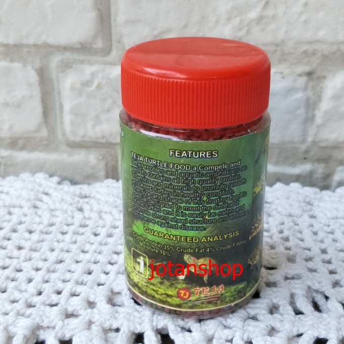 TEJA TURTLE FOOD makanan pakan kurakura kura kura reptil 65gr