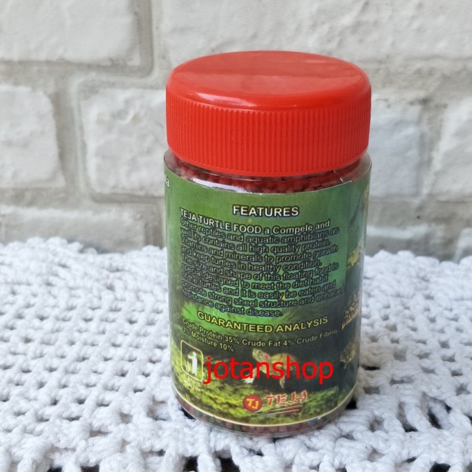 TEJA TURTLE FOOD makanan pakan kurakura kura kura reptil 65gr