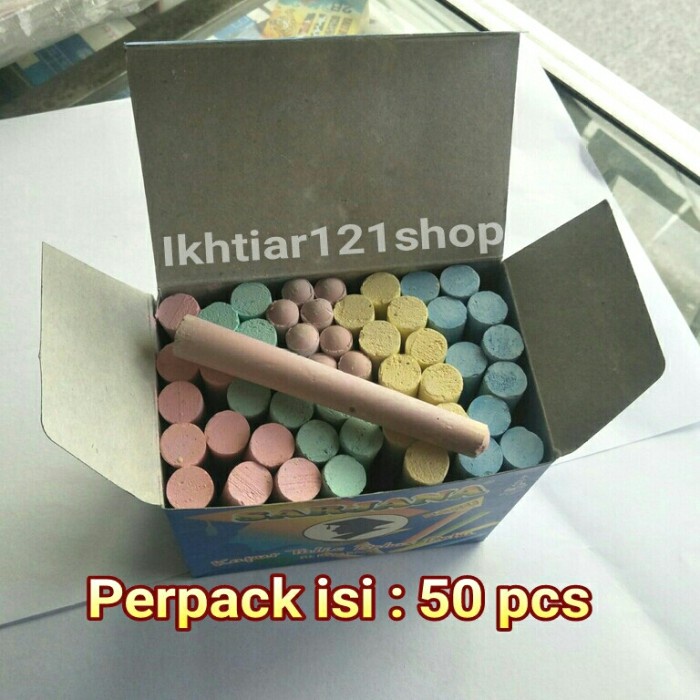 

Murah 1 Pack Kapur Tulis Warna Sarjana Isi 50 Pcs Hemat