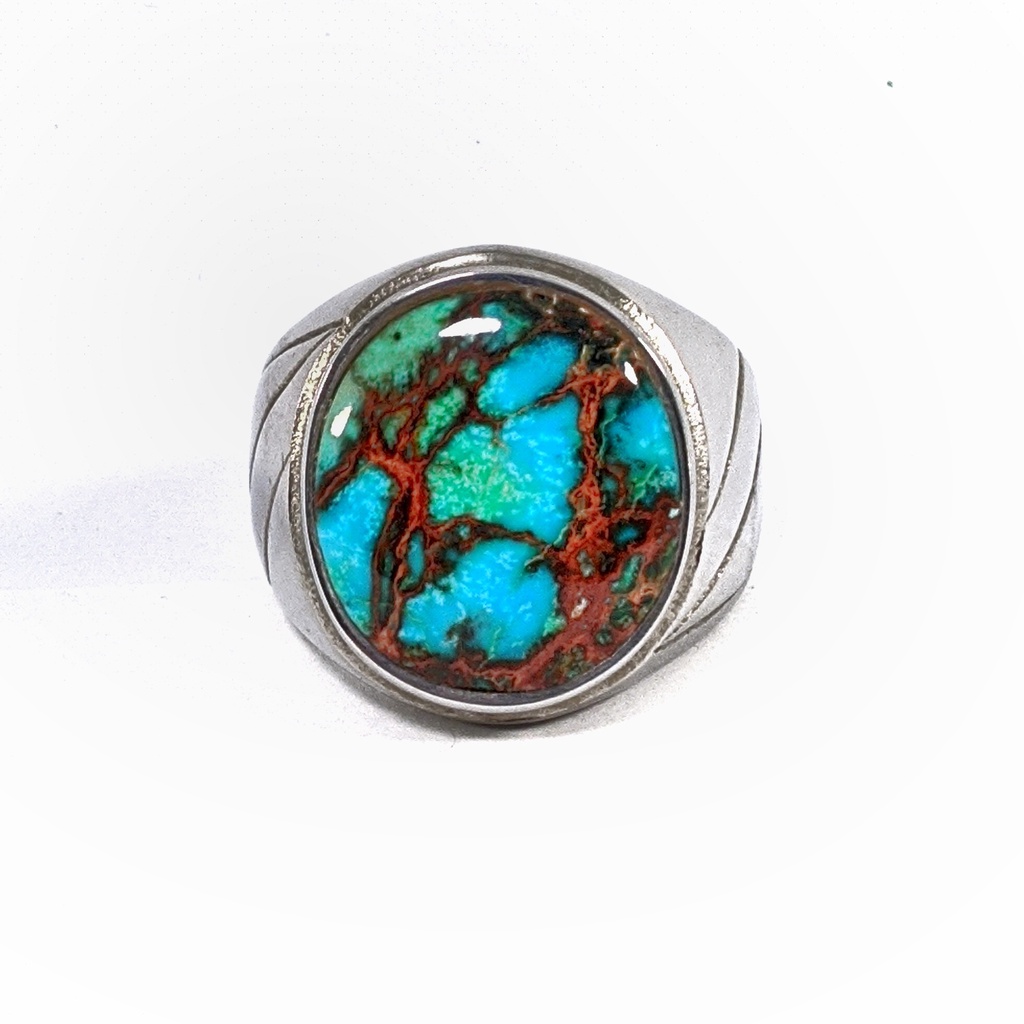 Natural Pirus Turquoise Nevada Round Shape Cut