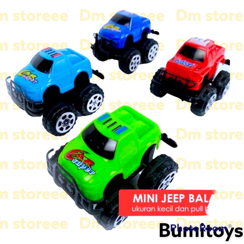 mobil diecast kontruksi jeep fullback / mobil figure / mainan anak murah / mainan grosir