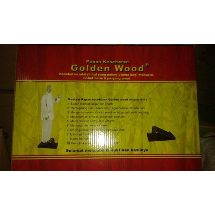 Papan Kesehatan Golden Wood