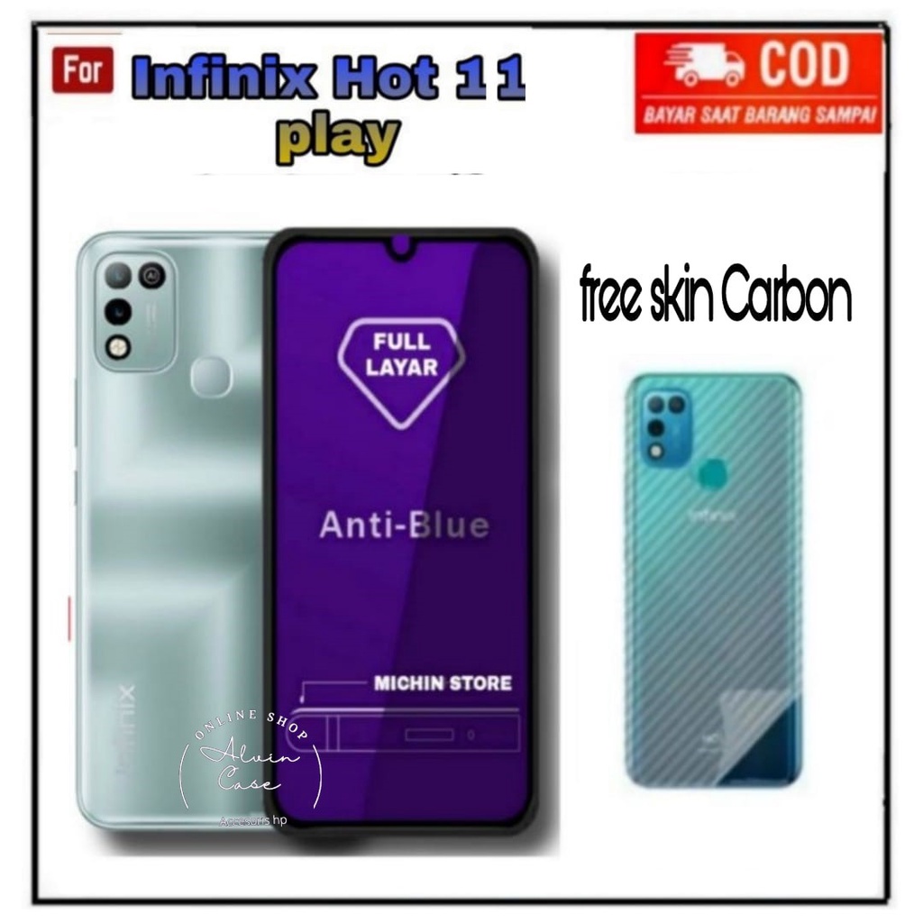 Back Skin Carbon Infinix Hot 11 Play - Skin Carbon Infinix Hot 11 Play