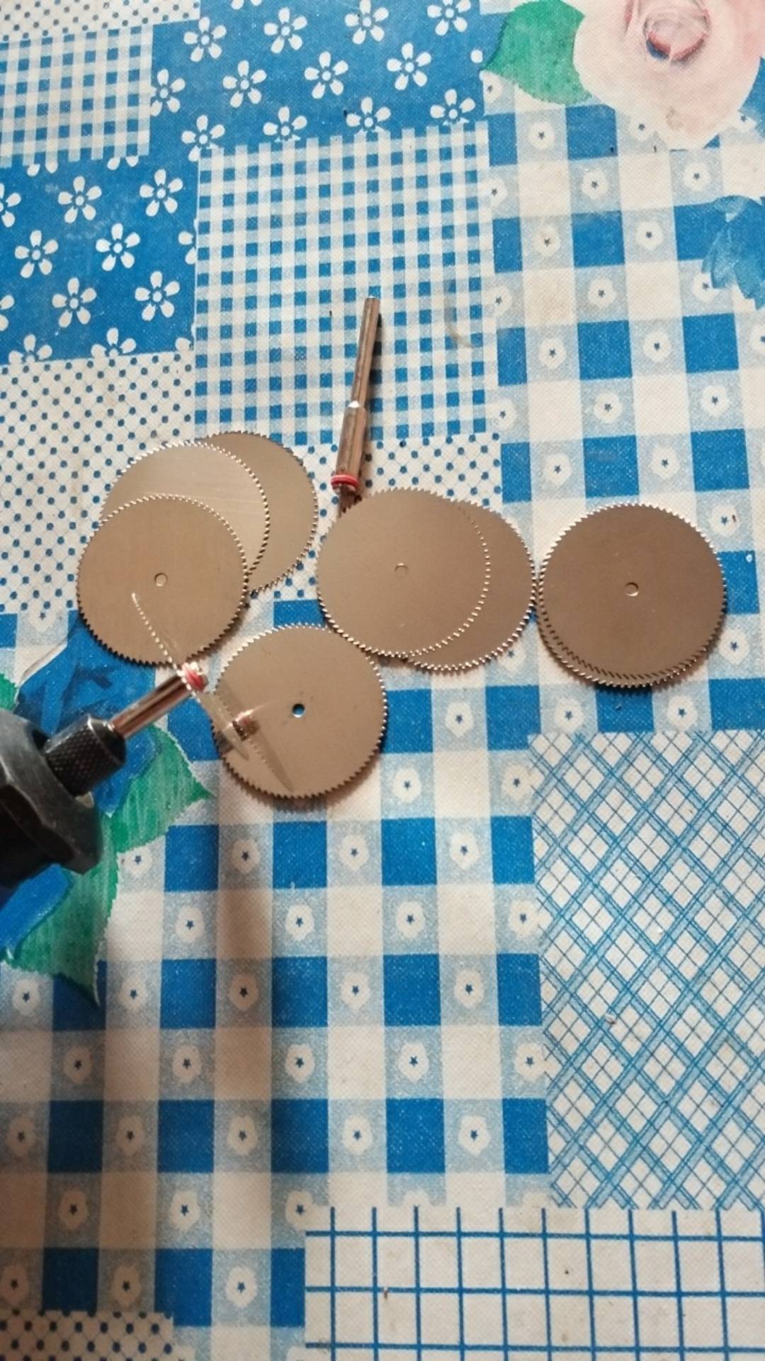 Set 10 Pcs Mata Gergaji Mini Grinder 32mm Hss Circular Saw Disc Dremel Rotary 2 Mandrel