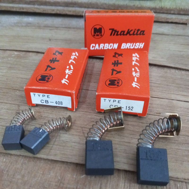 MAKITA ORIGINAL Carbon Brush CB 152 408 Kemasan Orange