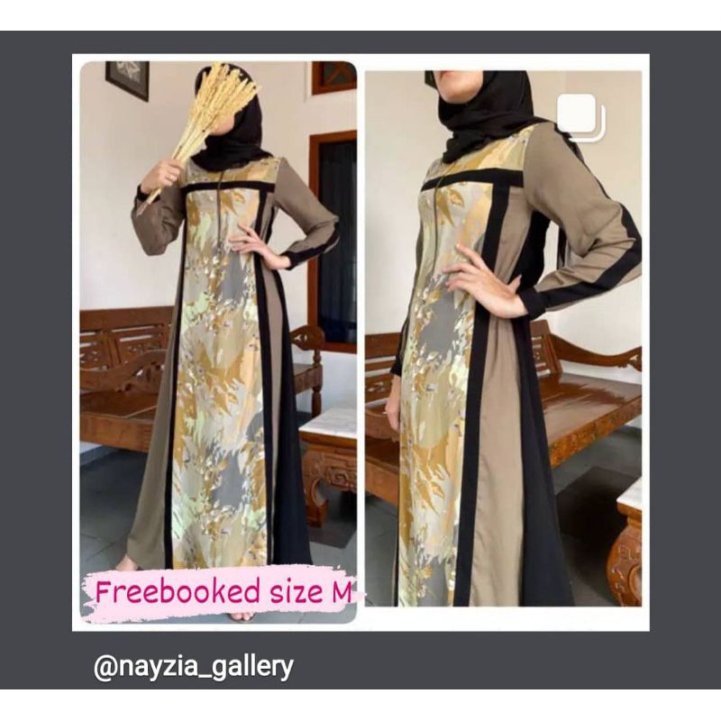 SIAP KIRIM Dania Pattern Gamis size M by 4Season Hijab