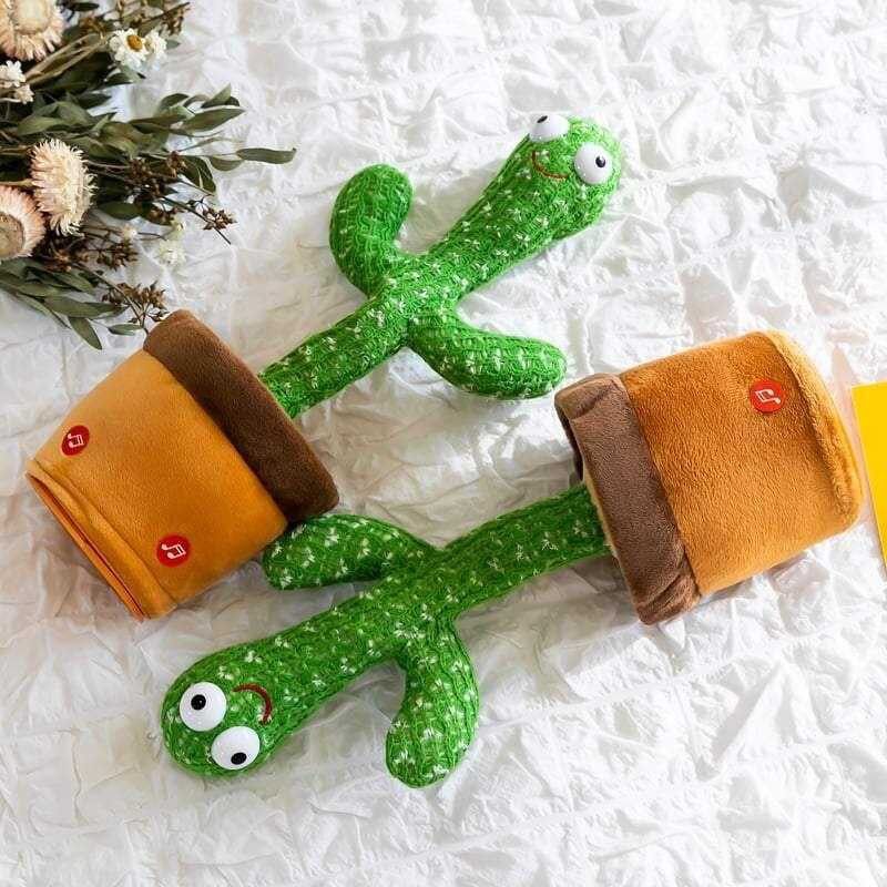 NEW Dancing Cactus Recorder Toy Dancing Cactus Mainan Boneka Kaktus Joget Led Menari Music