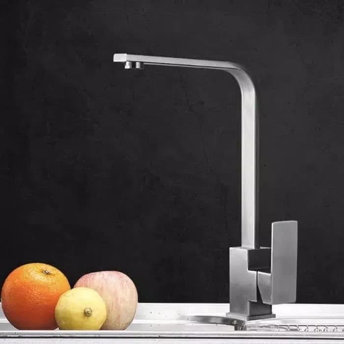 Kran sink stenles steel minimalis/kran dapur/kran cuci piring/kran air