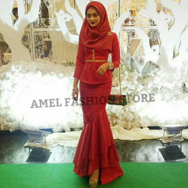 LONGDRESS MUSLIM / HIJABERS WANITA / LONGDRESS PESTA / BAJU UNDANGAN / LONG DRESS MUSLIMAH MODEREN