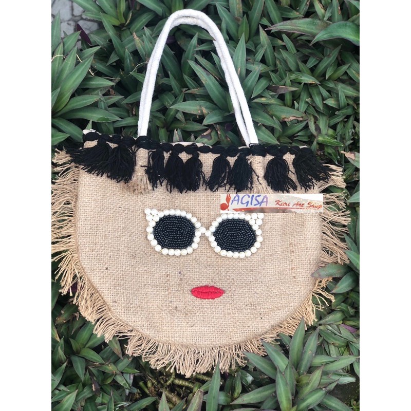 Tas anyaman goni /tas goni sulam /tas kerajinan sulamtangan/tas anyaman bordir/tas totebag goni