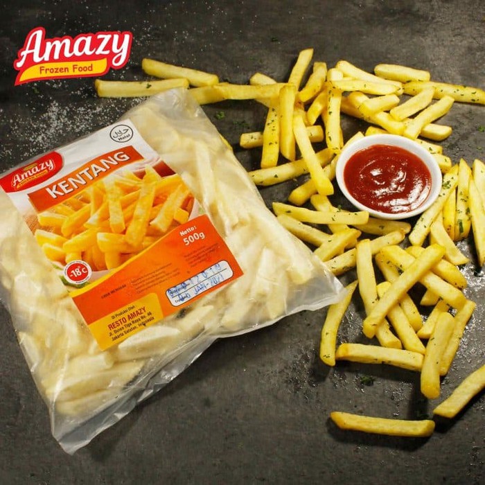 

AMAZY FROZEN FOOD French Fries Kentang Goreng Renyah Crispy Kentang Burger Fried Chicken 500gr