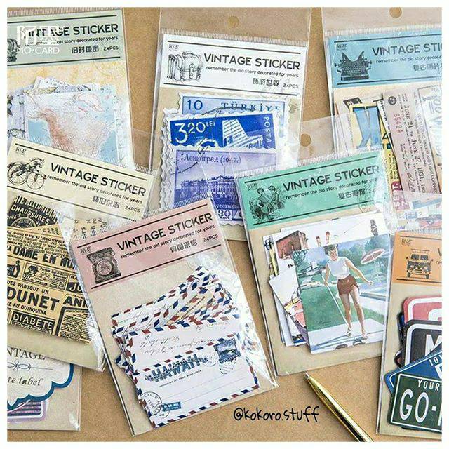 

Vintage Deco Sticker | Deco Sticker | Alat Tulis | Kokoro Stuff