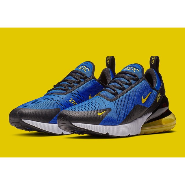 Sepatu Pria - Nike Air Max 270 Game Royal Dynamic Yellow - PRM