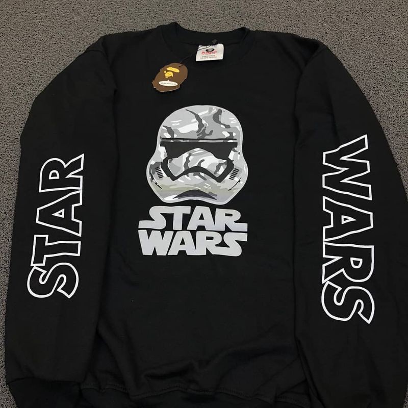 crewneck star wars ape x crewneck chicago bulls