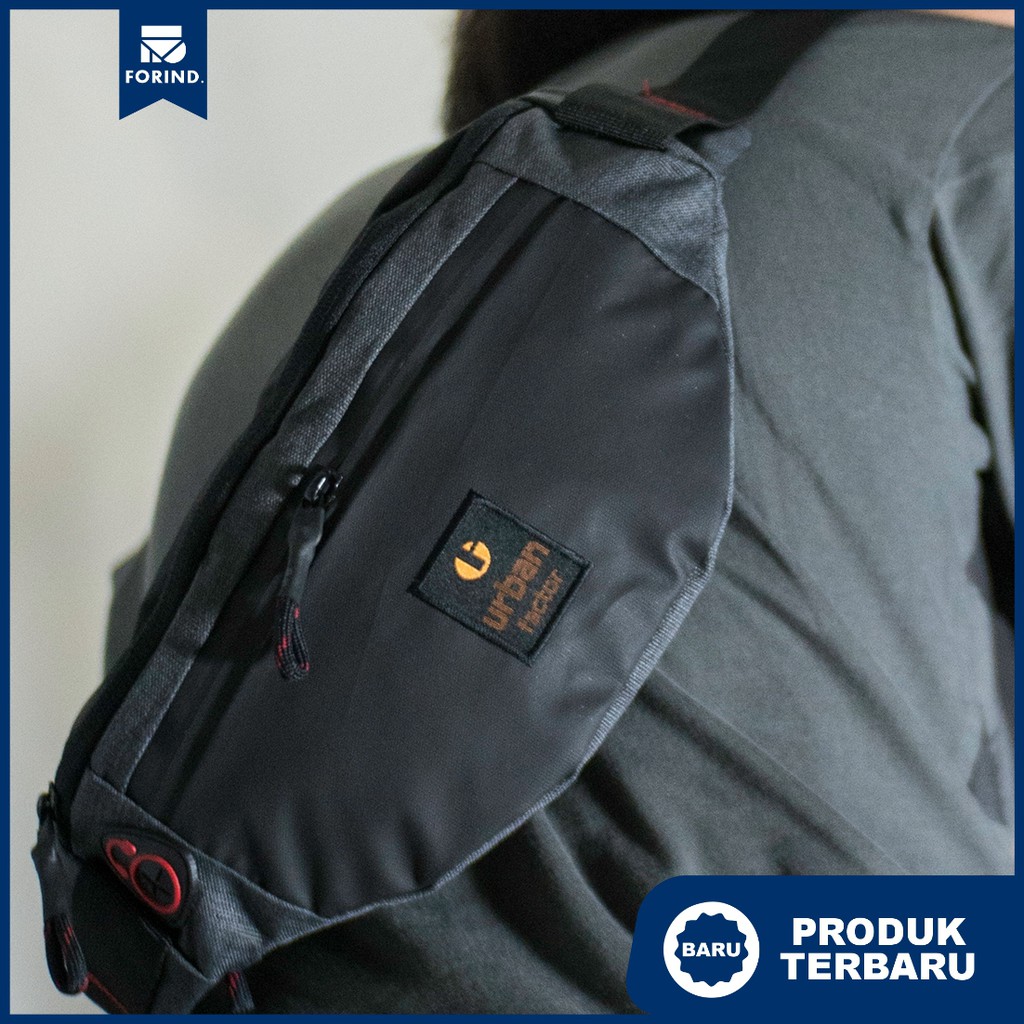 Dots Black | Tas Pinggang Waist Polos Simple Pria Wanita Waistbag Ori New Bag | Urban Factor FORIND