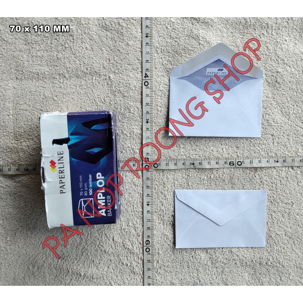 

AMPLOP KECIL 70 x 110MM (ADA LEMNYA) PAPERLINE (10 PCS)