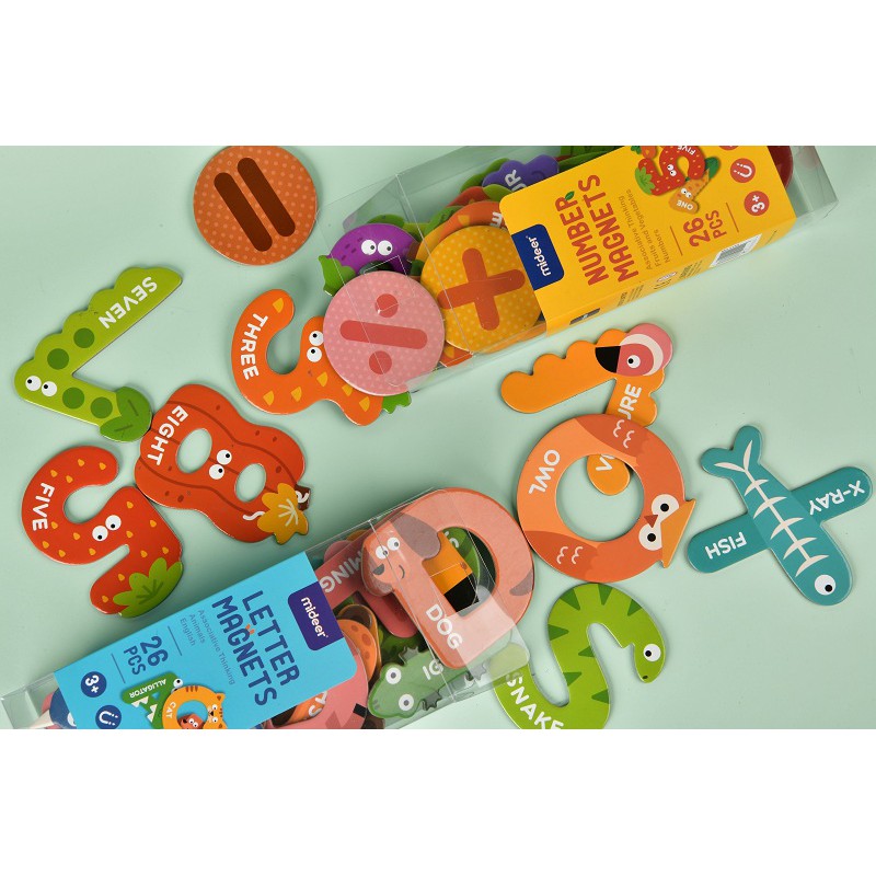 TweedyToys - Mideer Letter Magnet Huruf and Number Magnets