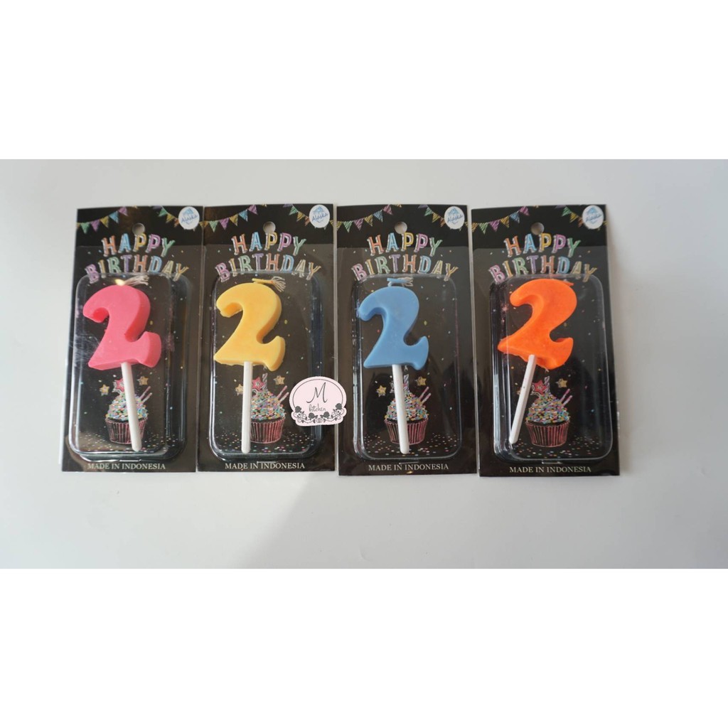 Lilin Loly Alaska Angka 2 / Lilin Ulang Tahun