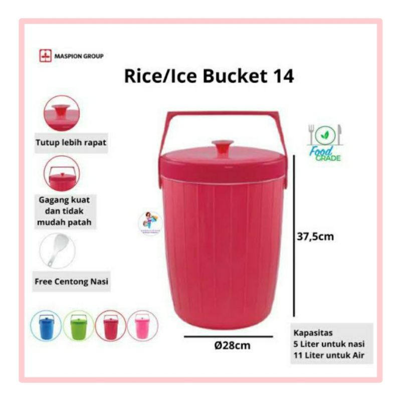 Termos Es/Nasi Maspion 14Ltr