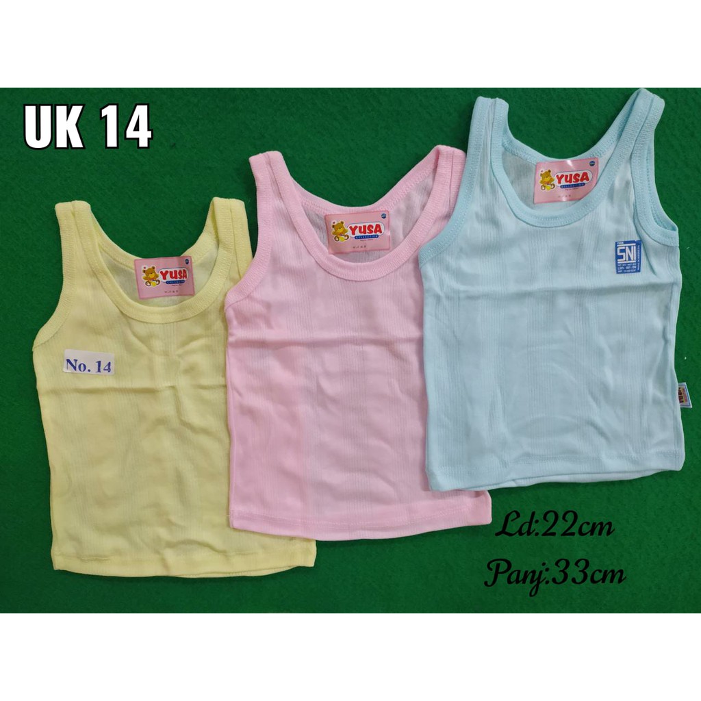 Singlet Selica Yusa Baby Warna Kaos Dalam Kaos buntung Singlet Anak