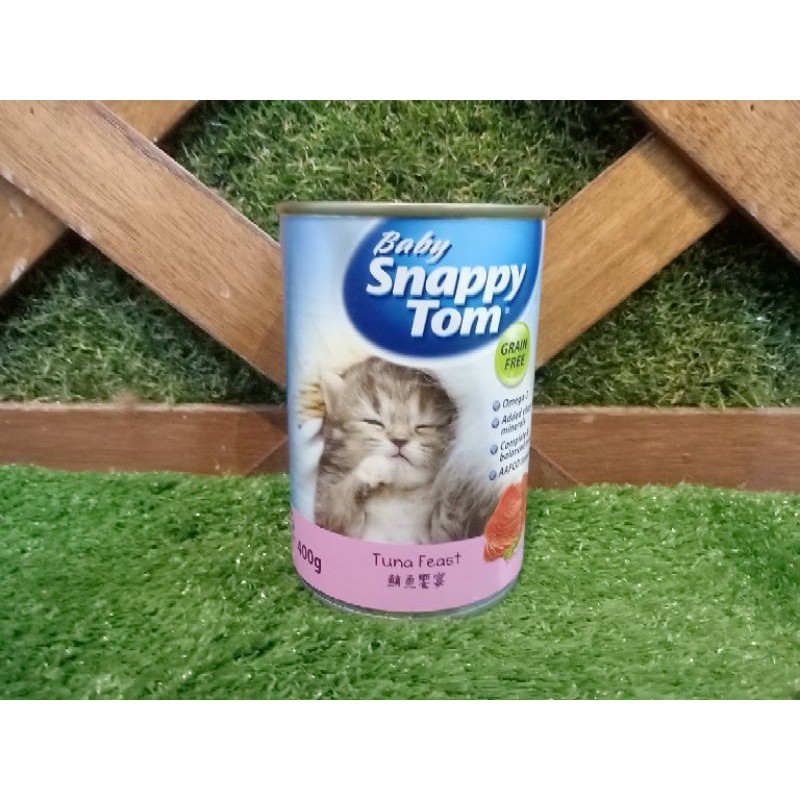 Snappy Tom Baby Kaleng 400gr / makanan cat wetfood