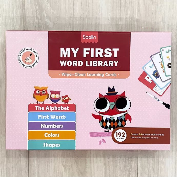 Saalin My First Word Library Wipe Clean Learning Cards SL3155