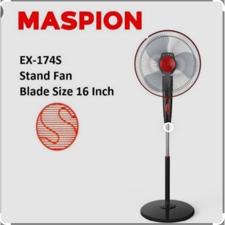 Maspion Kipas Angin Berdiri Stand Fan 16" (40cm) EX-174S EX 174 EX174