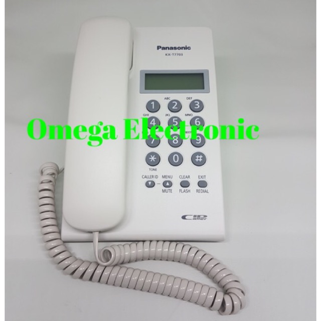 Panasonic Kx T7703 Pesawat Telepon Rumah Kantor Single Line 7703 Shopee Indonesia