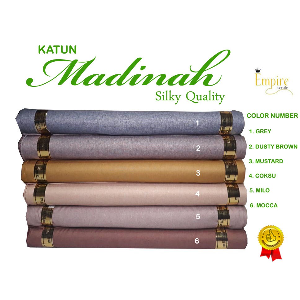 Kain KATUN MADINAH FODU Silky Quality  HARGA PER 1 METER