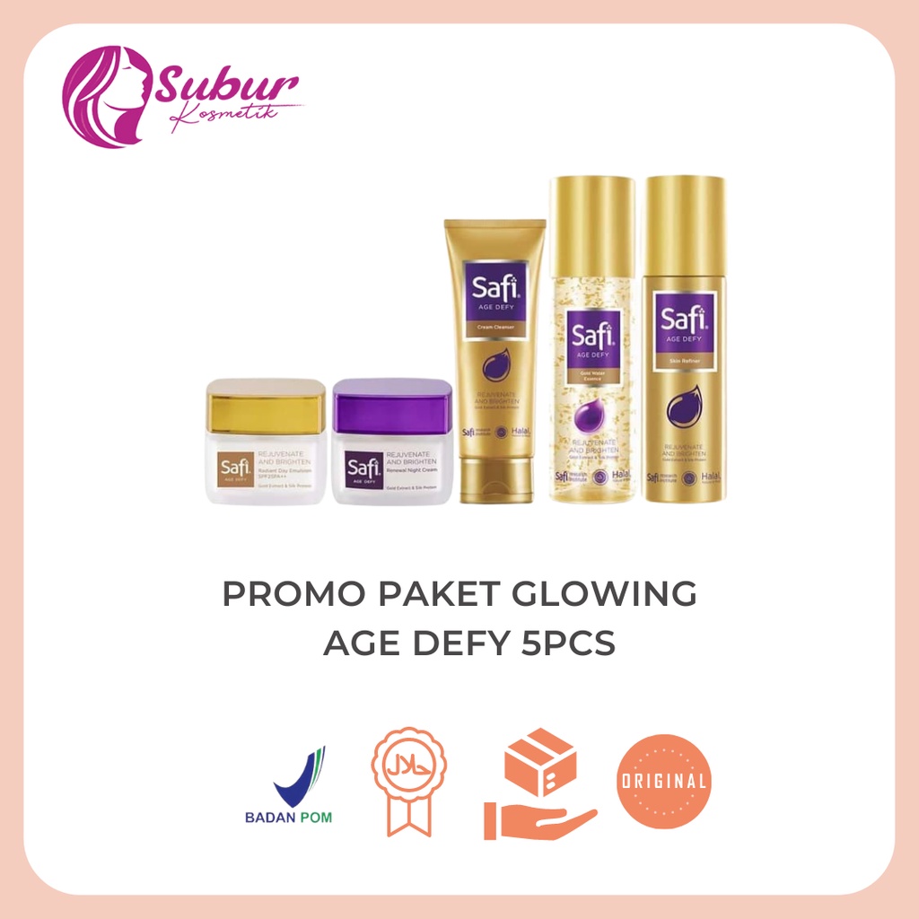 Safi Age Defy Promo Paket Glowing/Paket Flek (KEMASAN BARU & NEW FORMULA)