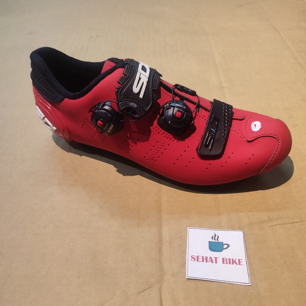 Shoes Sepatu Cleat Sepeda Road Sidi Ergo 5 Red Original