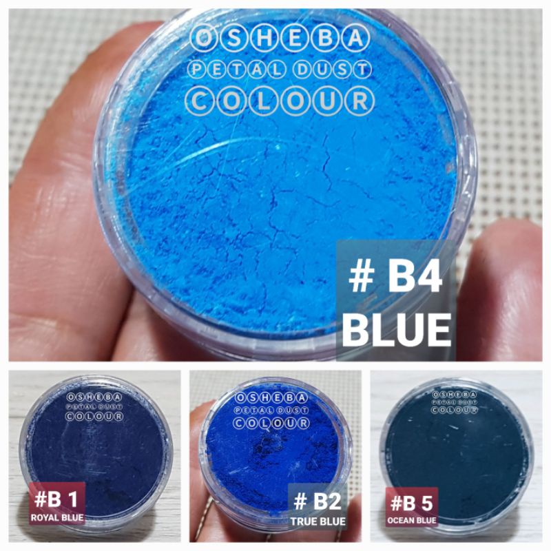 

[Osheba] gumpaste petal dust khusus gumpaste variant blue