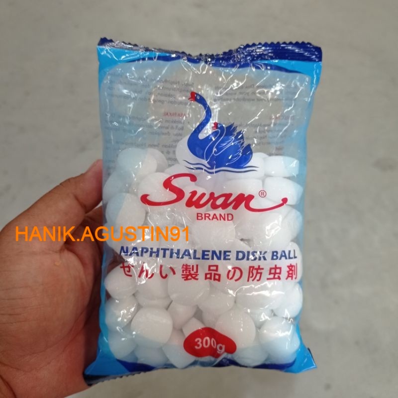 Swan Brand Kamper putih kapur barus Swan Naphthalene Disk Ball 300 gram