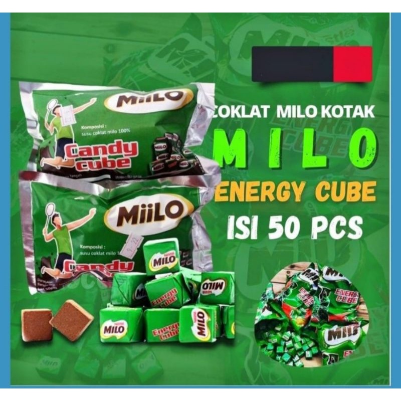 Milo Candy Cube Isi 50 Permen Coklat milo Lokal