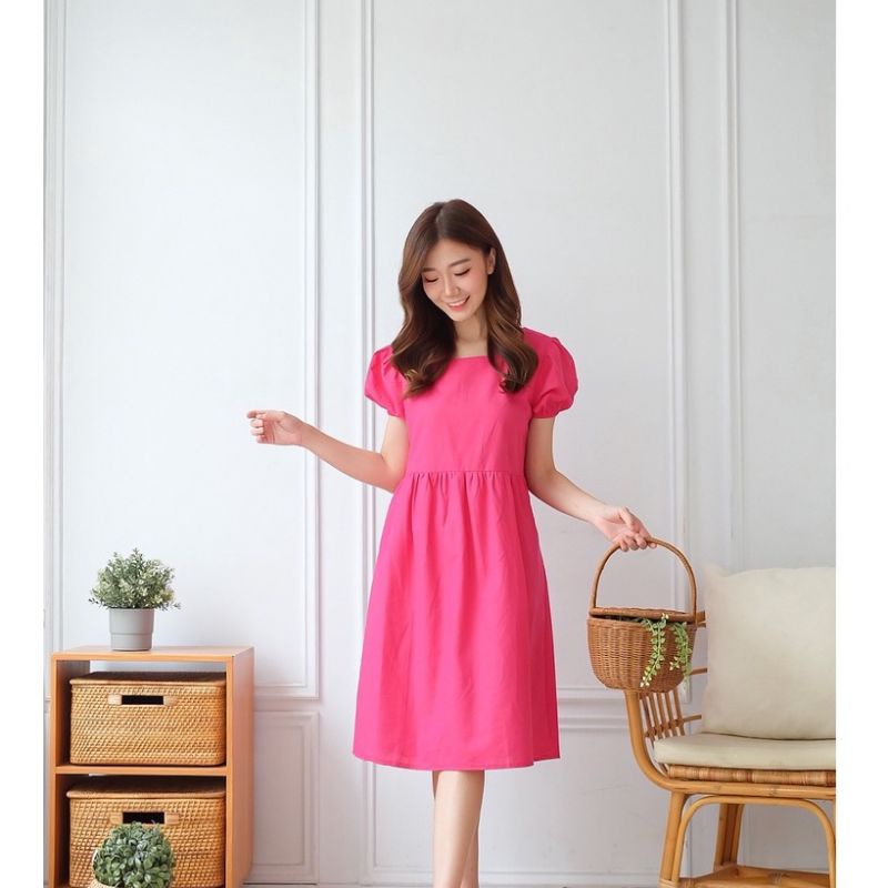 dress AUDRY  korea santai,dress murah,dress kekinian,dress sabrina,dress terlaris