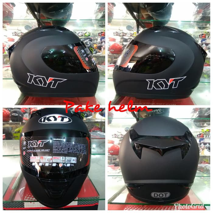 HELM KYT R10 BLACK DOFF FULL FACE
