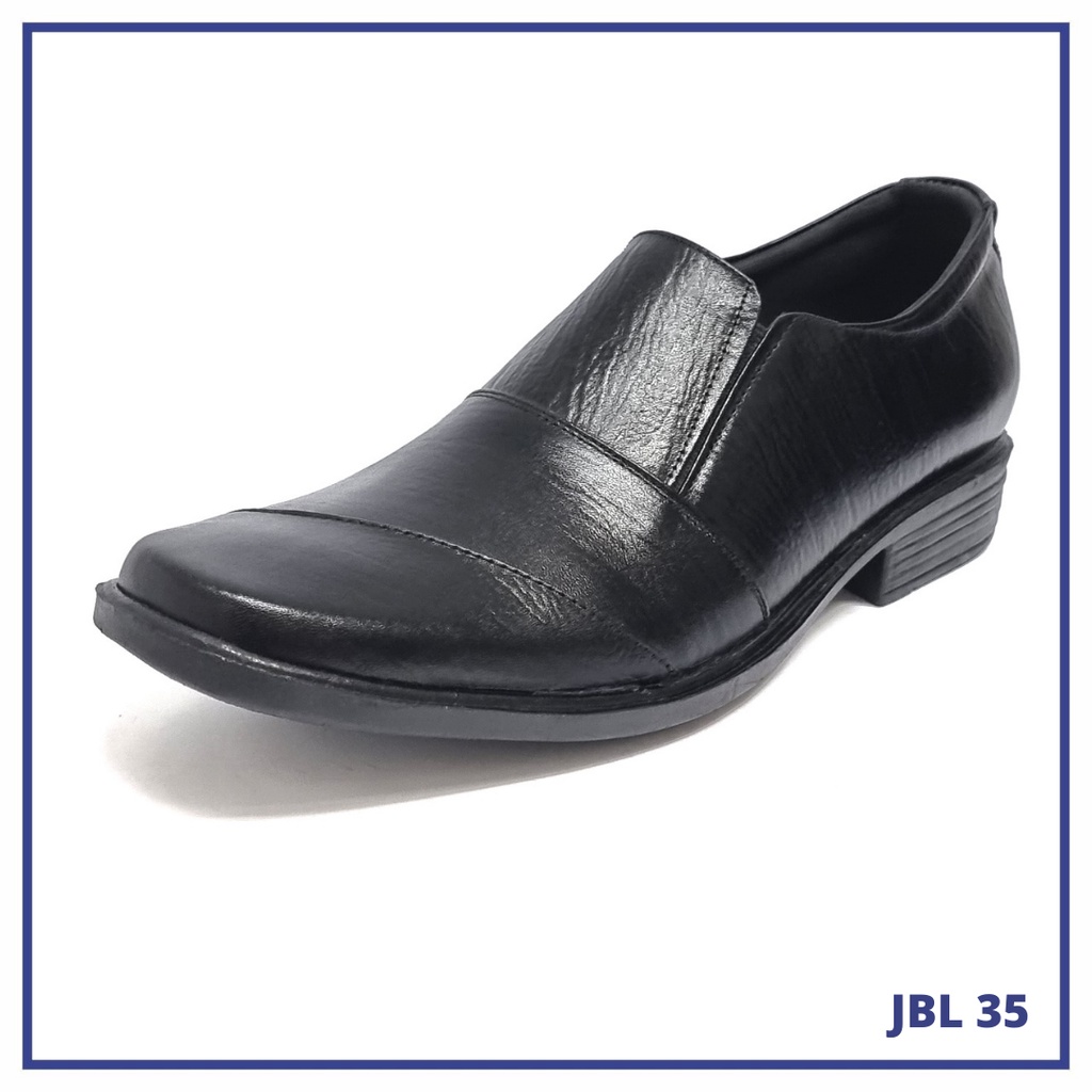 Sepatu Pantofel Pria Davinelo Kulit Asli Hitam - JBL 35 DAVINELO