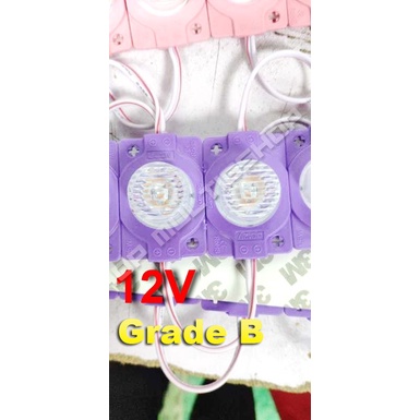 100Pcs Modul 1.5W 1 LED 12V - Ungu - AAA