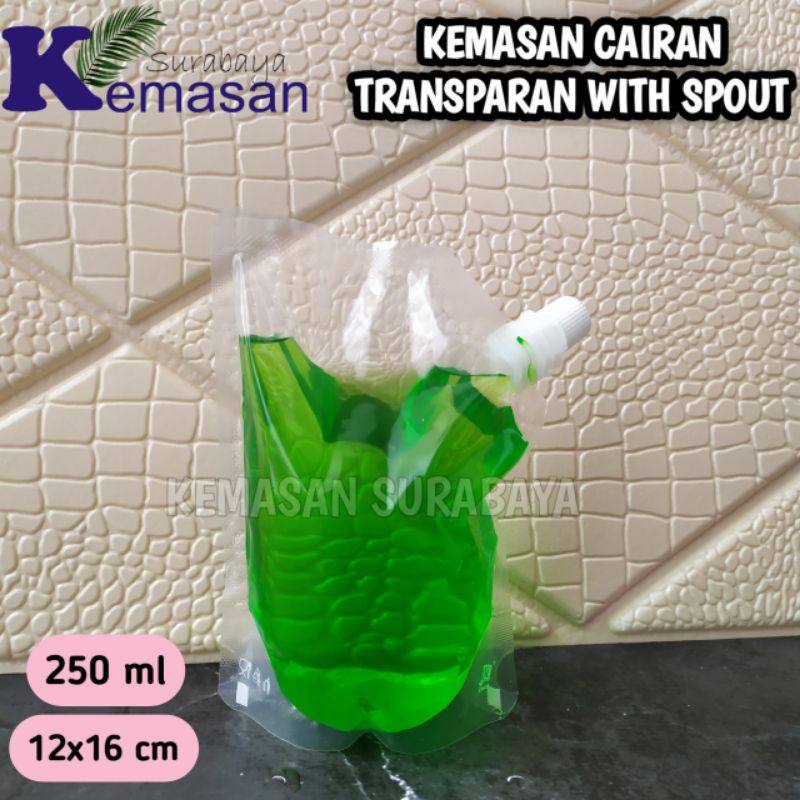 SPOUT PACK KPACK 250ml POUCH CAIRAN KEMASAN MINUMAN JUS SUSU MINYAK