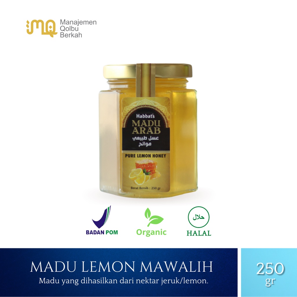 

Madu Lemon Mawalih 250gr | Madu Arab Pure Lemon Honey | Madu | Lemon