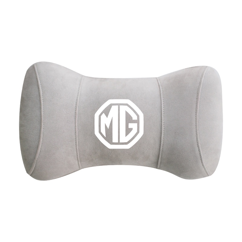 G-club Bantal Leher Bahan Kulit Rusa Memory Foam Untuk Headrest Mobil MG