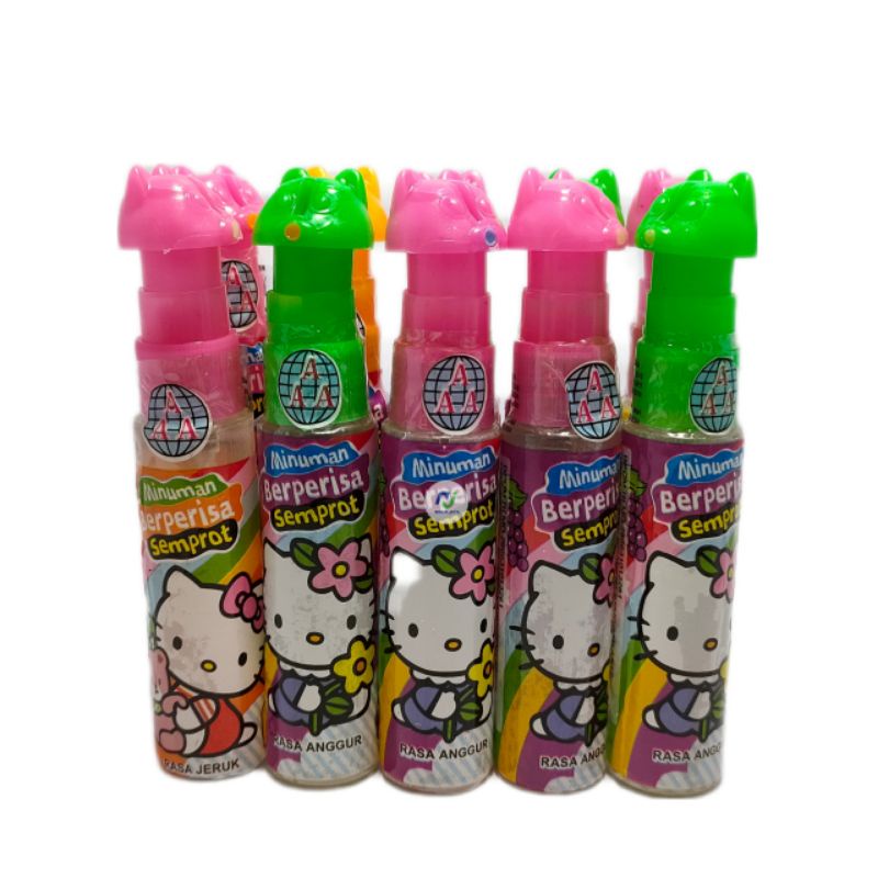 Minuman Berperisa Semprot Hello Kitty isi 30 pcs ( Lihat Deskripsi )