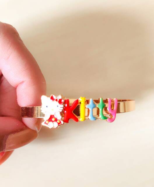 Gelang Anak Kitty Red Plat Gold Xuping