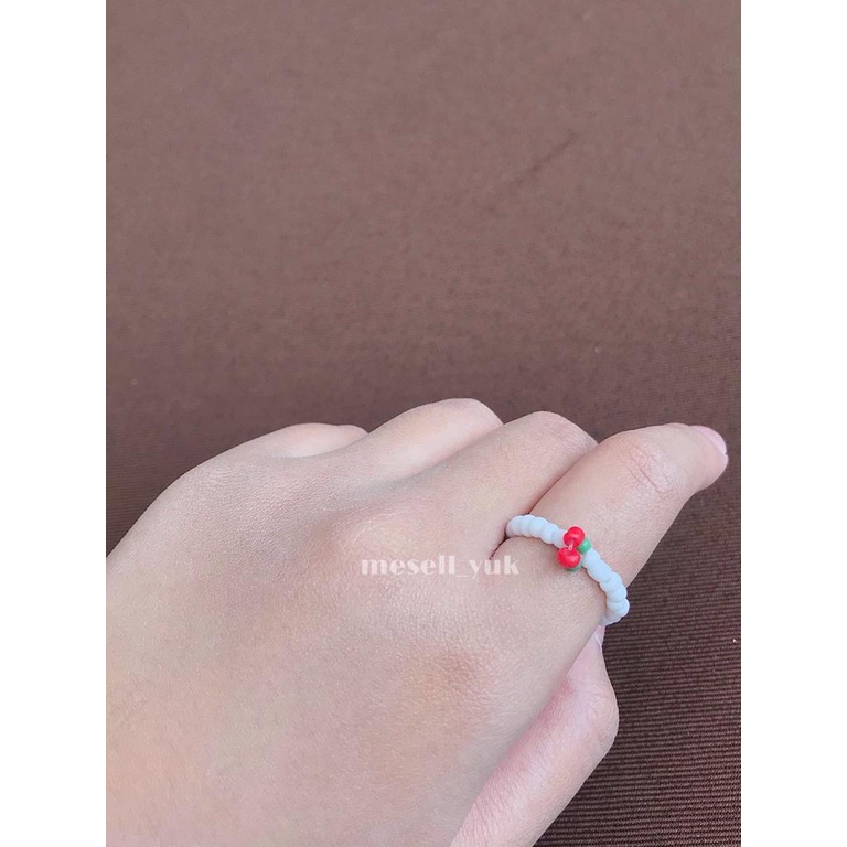 Single Camelia Vol.1 &quot;JURASIC FRUIT&quot; Candy Glow Road Lamp Fan’s Beads Ring / Cincin Mute / Cincin Manik Aesthetic