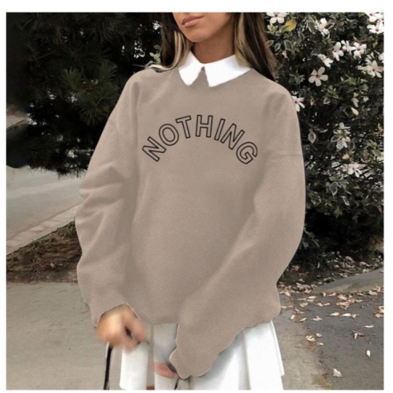 SWEATER NOTHING KOMBINASI KRAH