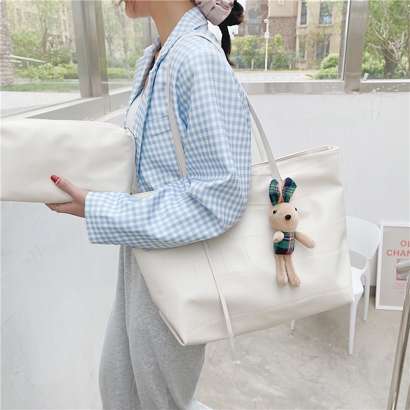 (2PC BISA IKG)GTBI998876462  New arrival !!! Tas Tote Bag  Wanita Import Premium Ready+BONEKA