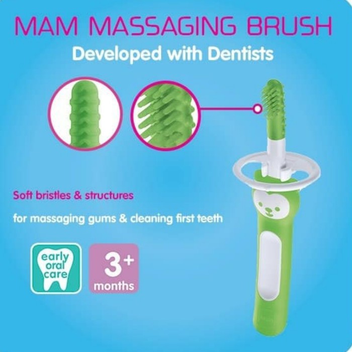 MAM Massaging Brush 3m+ Sikat Gigi Bayi Baby Tooth and Gum Brush