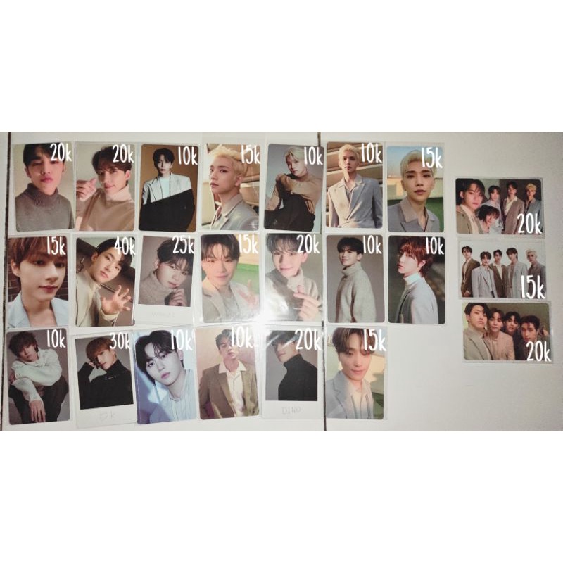 [seventeen svt] tc trading card incomplete incomp pola scoups jeonghan joshua jun hoshi woozi silau 